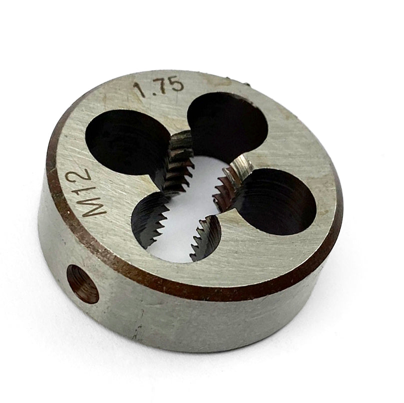 FIR Die Circular 12mm X 1.75 Std, M12x1.75mm Tapping Die 1''1/2 Od