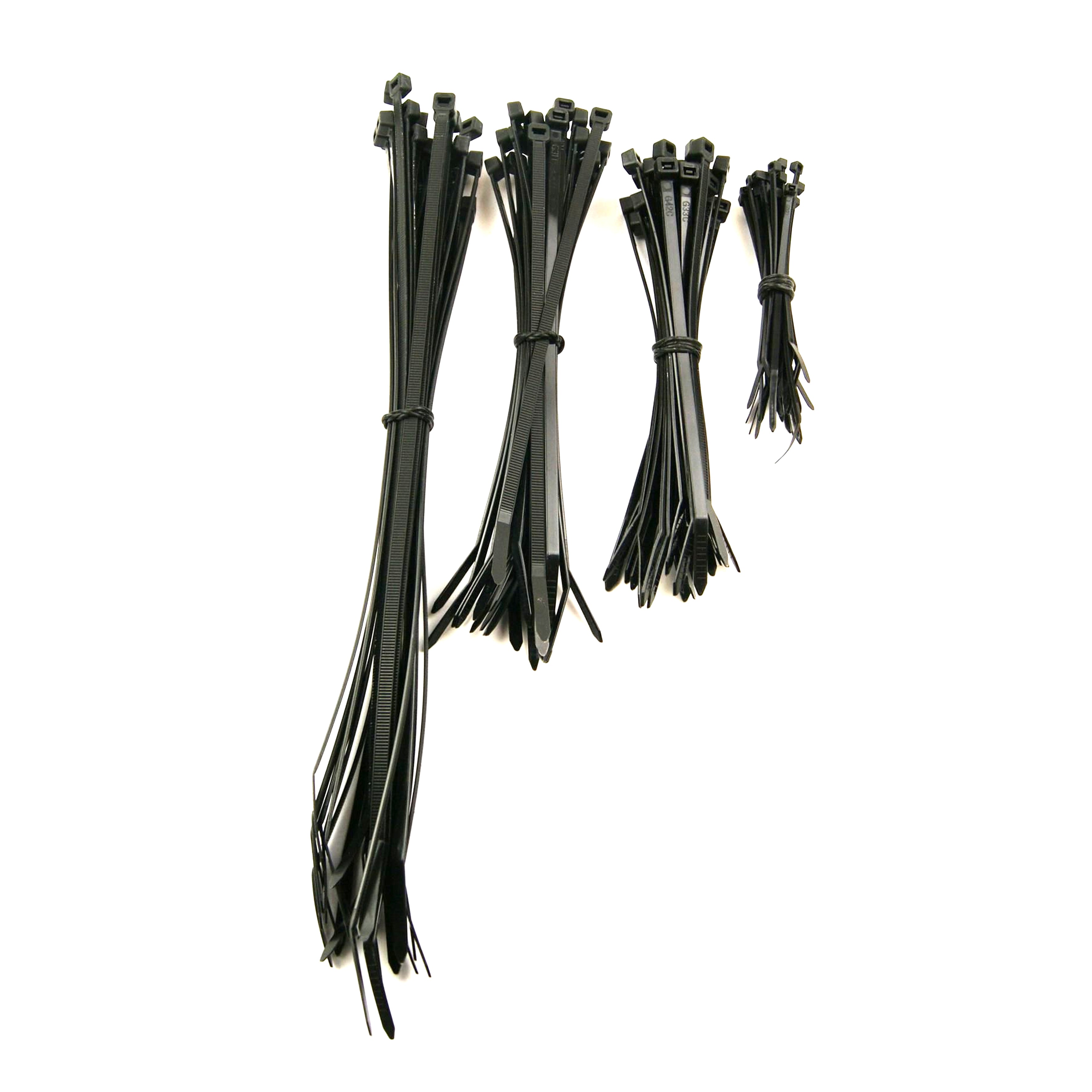 FIR Nylon Cable Zip Tie - 100 Set, 100/160/200/300mm - 25 of Each