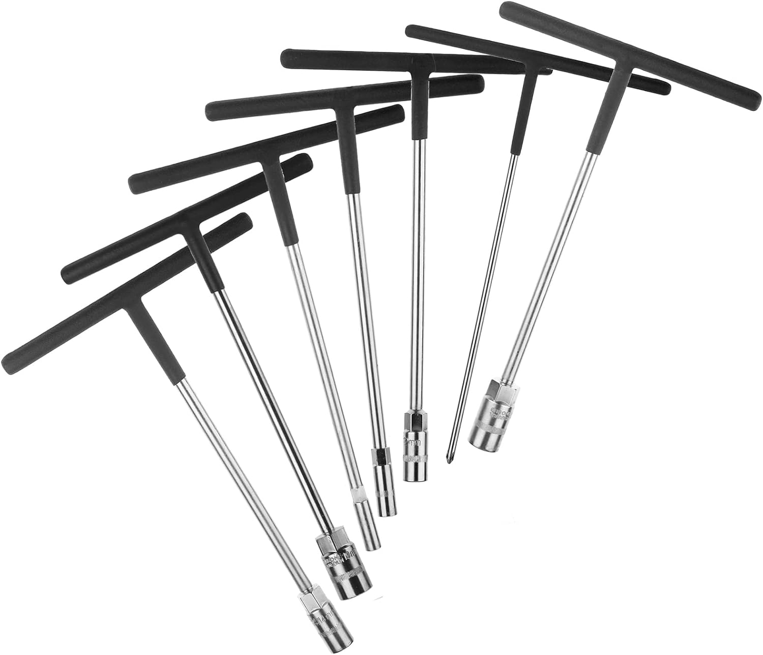 FIR Rubber Coated T-handle Set of 7 Sockets