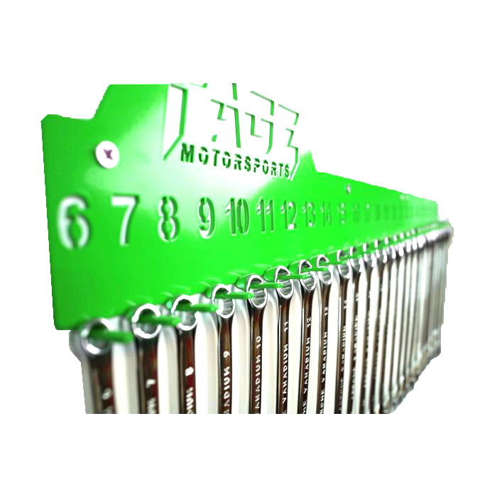 Tag-z Tagz Spanner Rack Green, Suit 25 Spanners 6mm-32mm, Spanner Organiser
