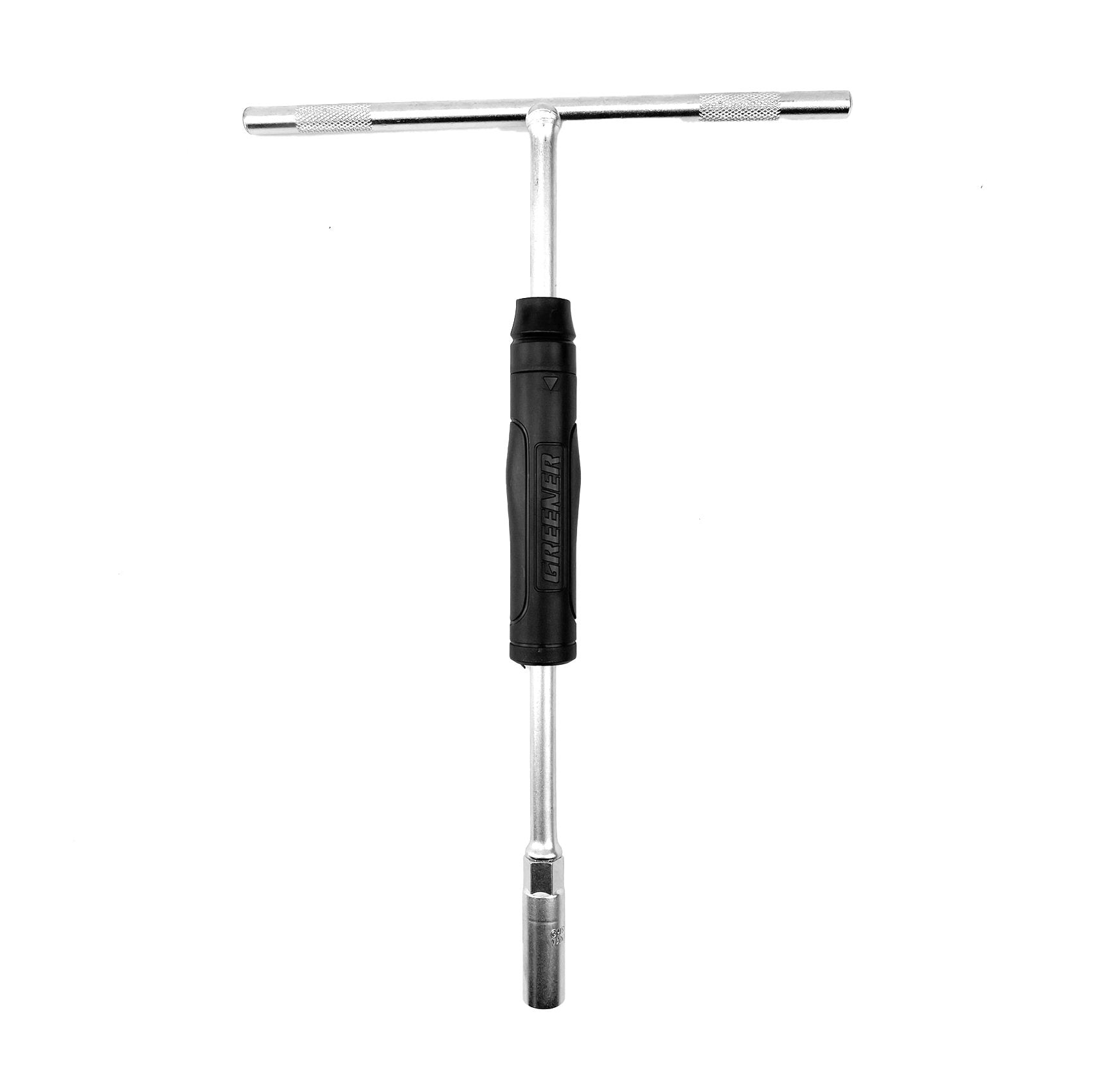 FIR 10mm T Handle Hex Socket Spinner Wrench, Rotating Grip