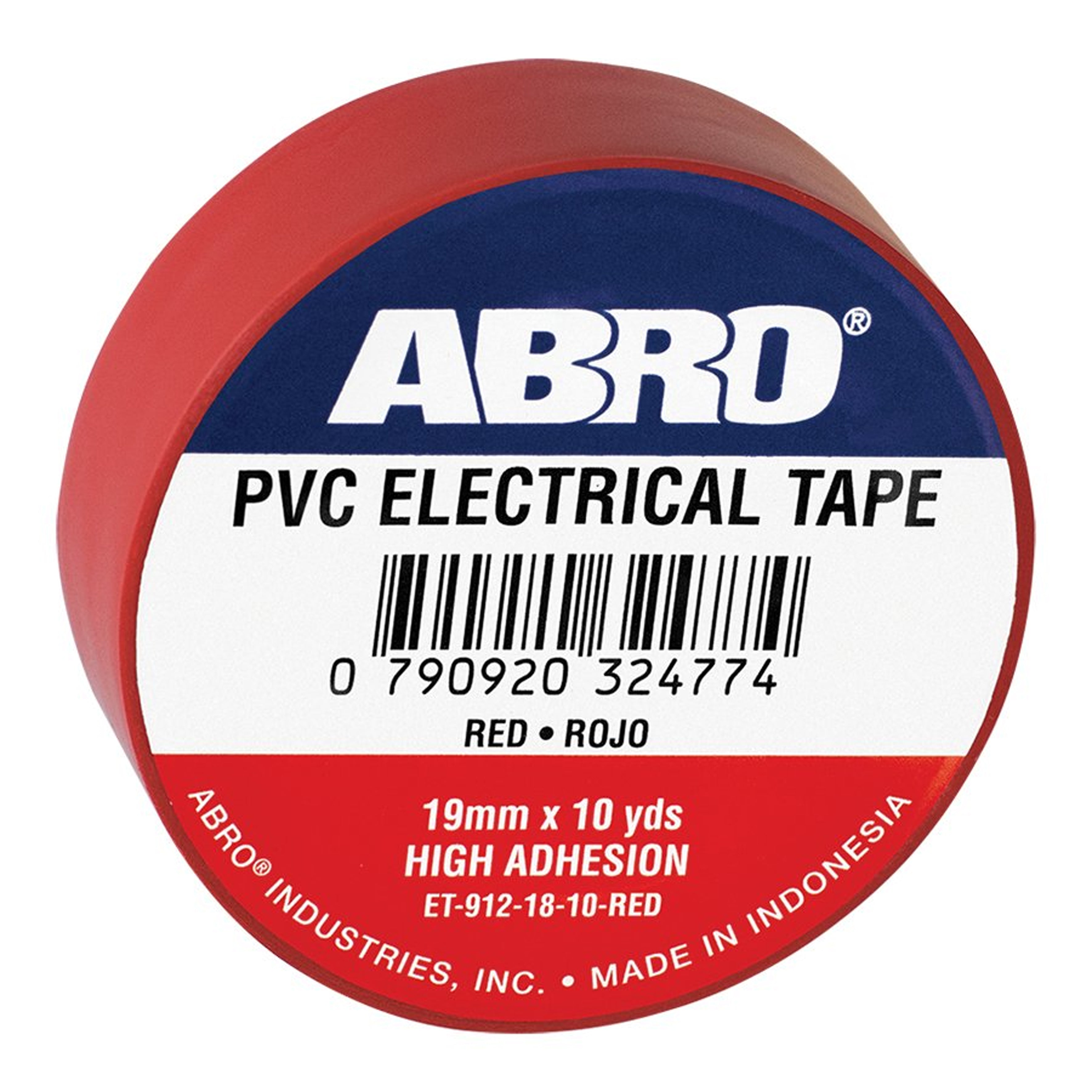 ABRO Red Pvc Electrical Insulation Tape 19mm X 10 Yards