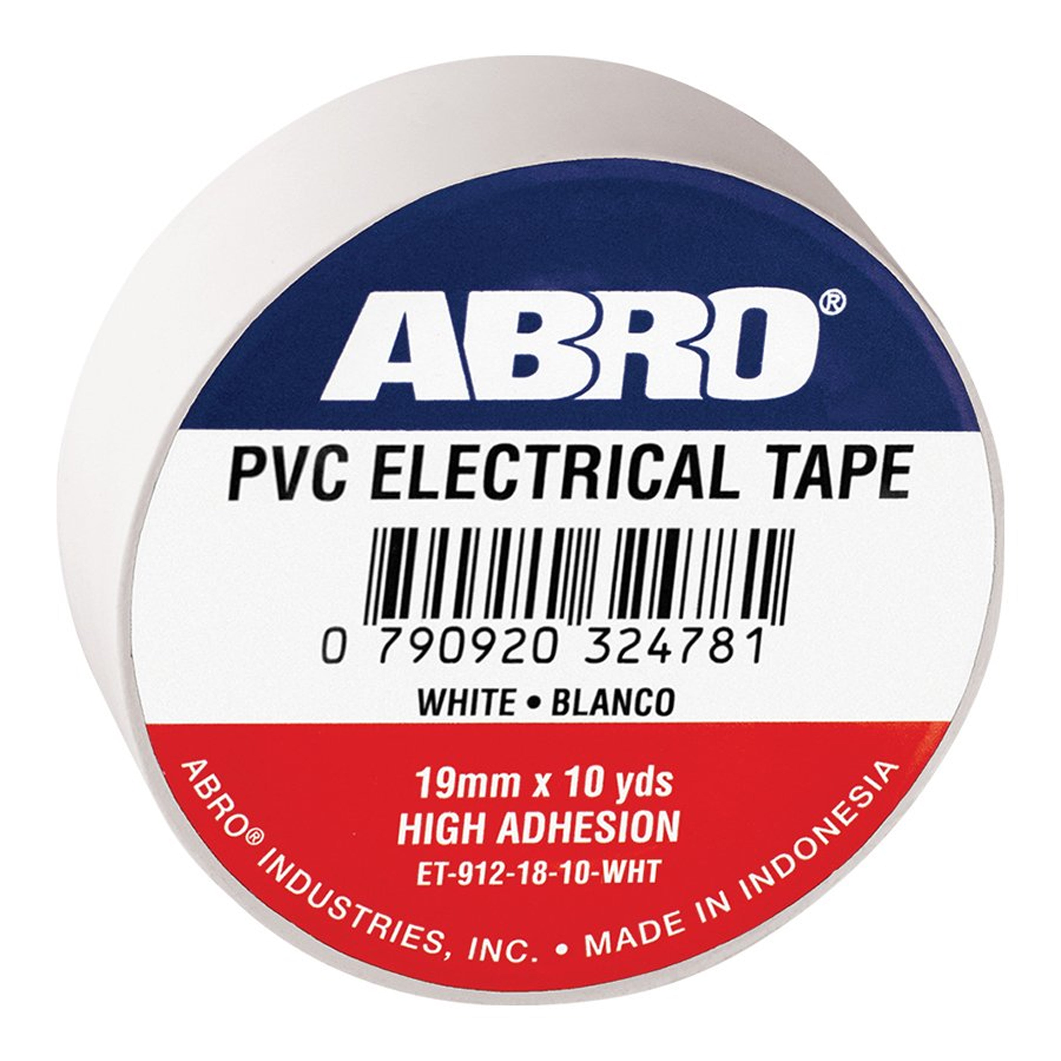 ABRO White Pvc Electrical Insulation Tape 19mm X 10 Yards