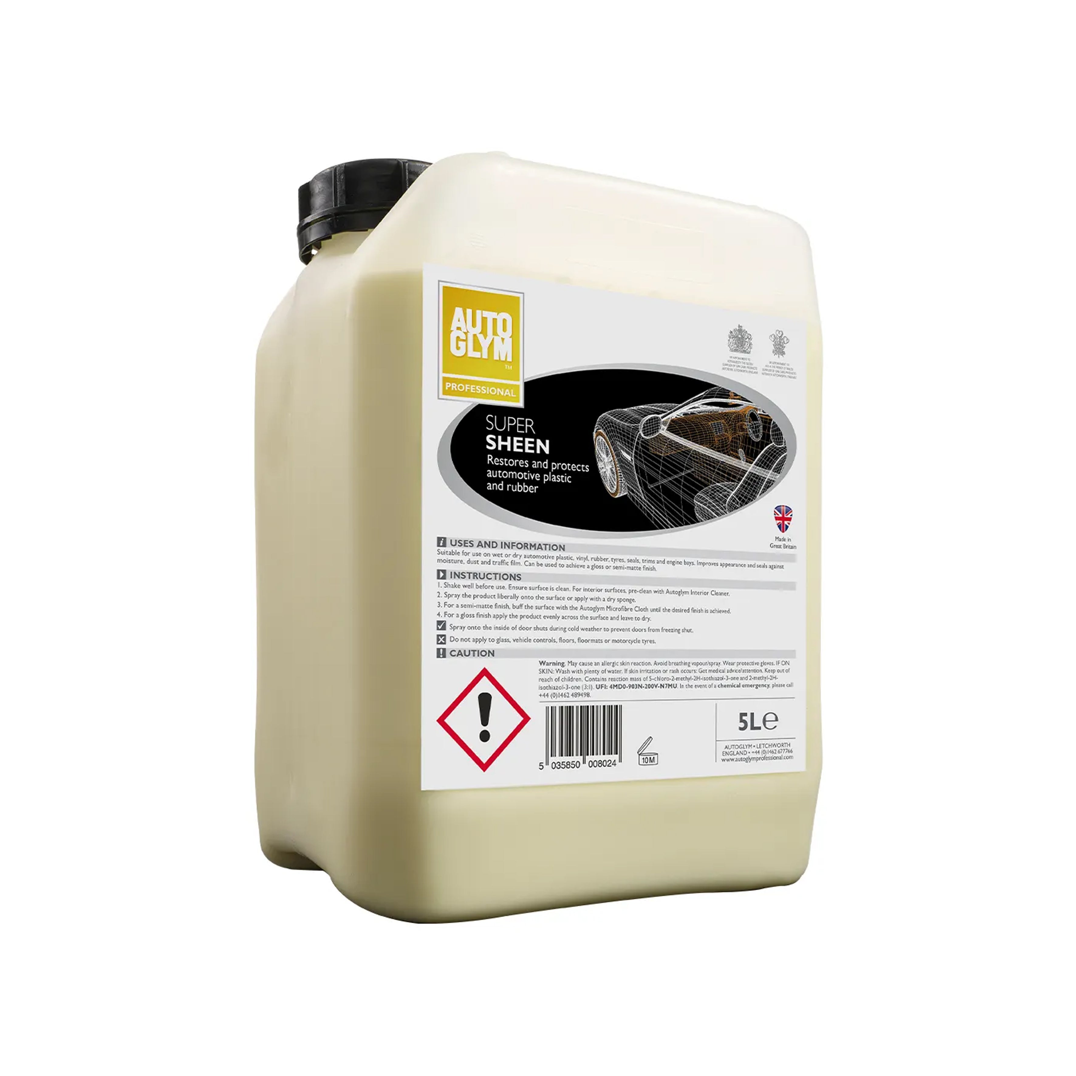 Auto Glym Plastic & Rubber Super Sheen 5l Autoglym 17005