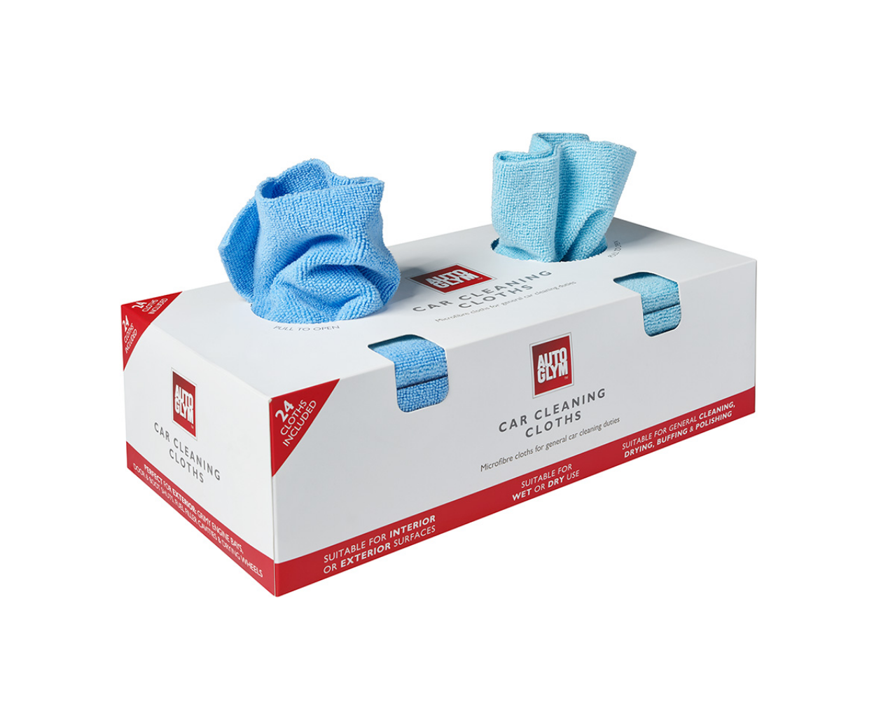 Auto Glym Cleaning Cloths Autoglym CCCLOTH24 24 Pack Microfibre 32 Cm X 32 Cm 250 Gsm