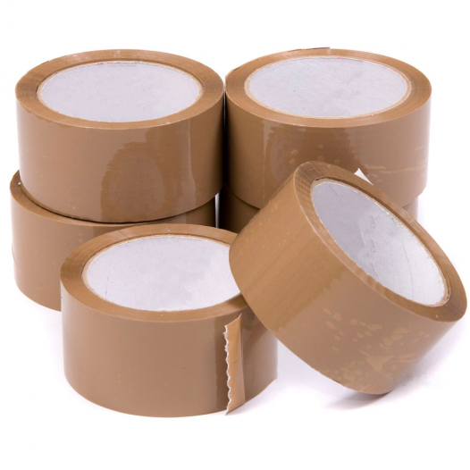 Dirt Racing Parcel Packing Tape Brown, 48mm X 66m Buff