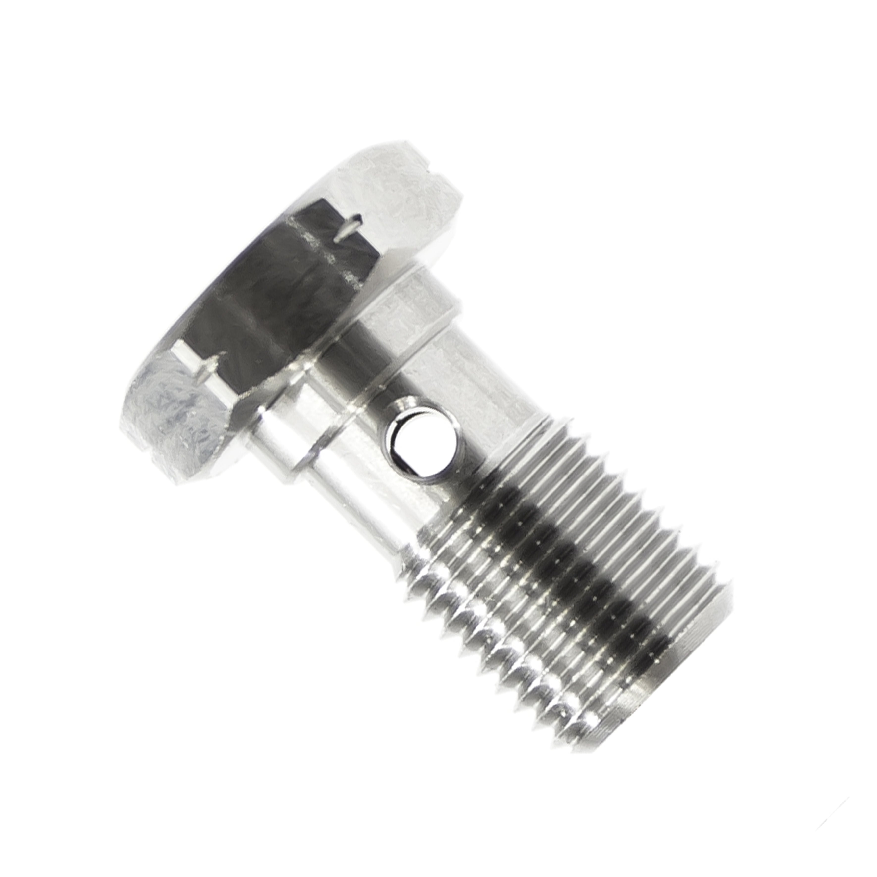 Goodridge Banjo Bolt M10x1.25 Silver Plated Carbon Steel, 25mm Long, 992-03-32lz1