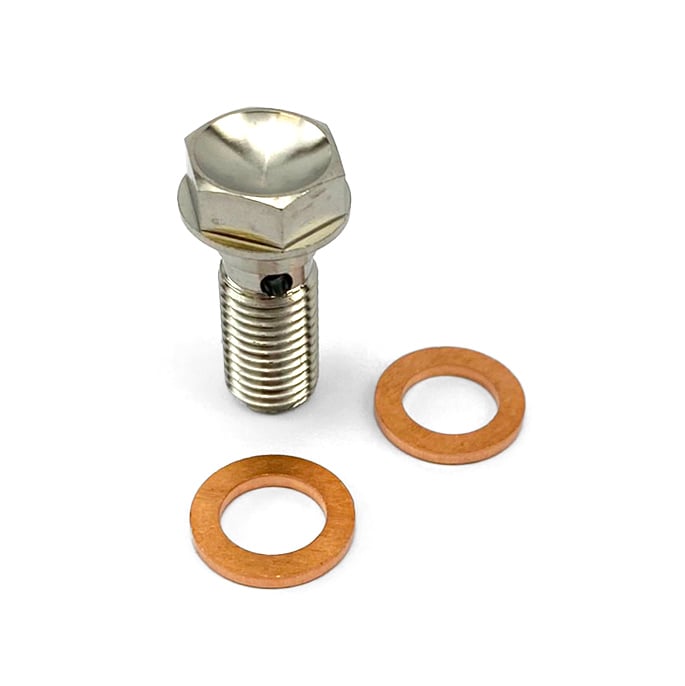 FIR  Titanium Banjo Pro Bolt M8x1.00mm, Titanium Grade 5 / Each