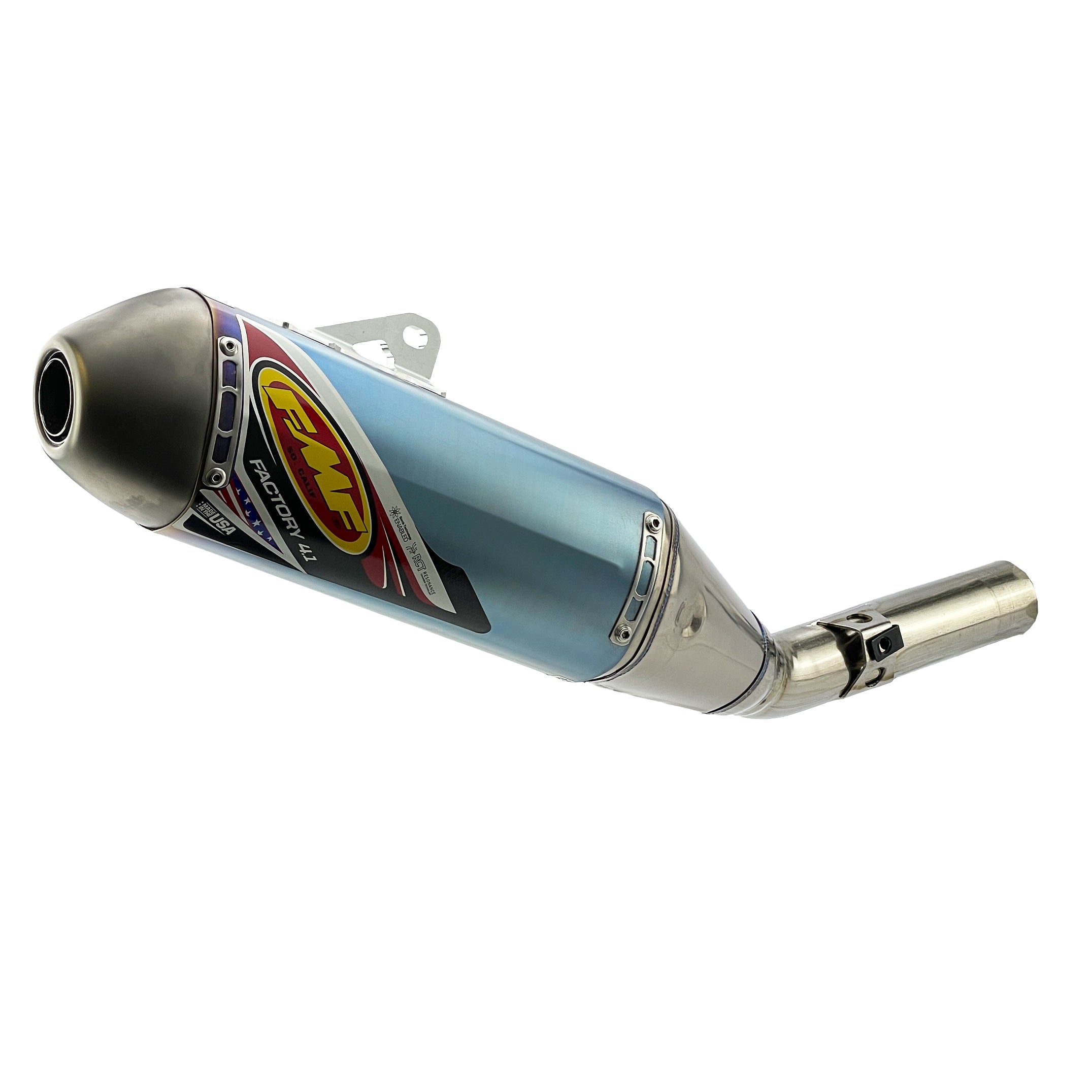 FMF Exhausts End of Line Factory 4.1 Rct Exhaust Silencer Titanium Blue 11-12 Honda CRF 450 R - Fmf 041447