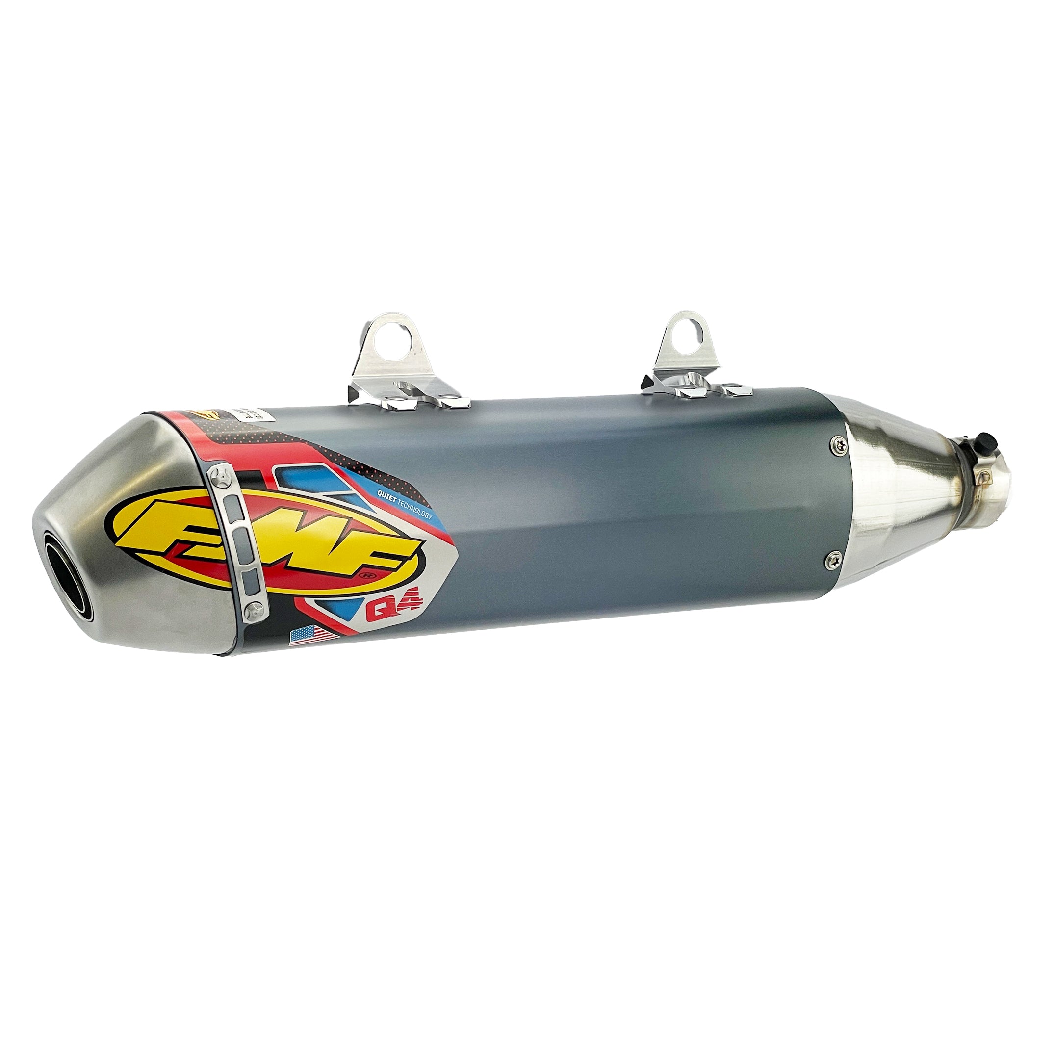 FMF Exhausts Q4 Hex Exhaust Silencer 07-16 KTM Husaberg Husqvarna 250-501 - Fmf 045556