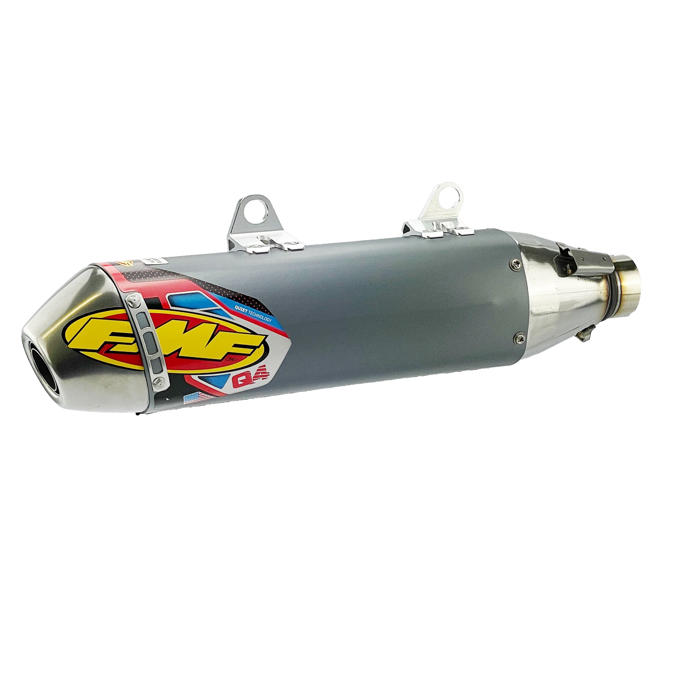 FMF Exhausts Q4 Hex Exhaust Silencer 15-19 KTM Husqvarna 250 350 450 500 - Fmf 045590