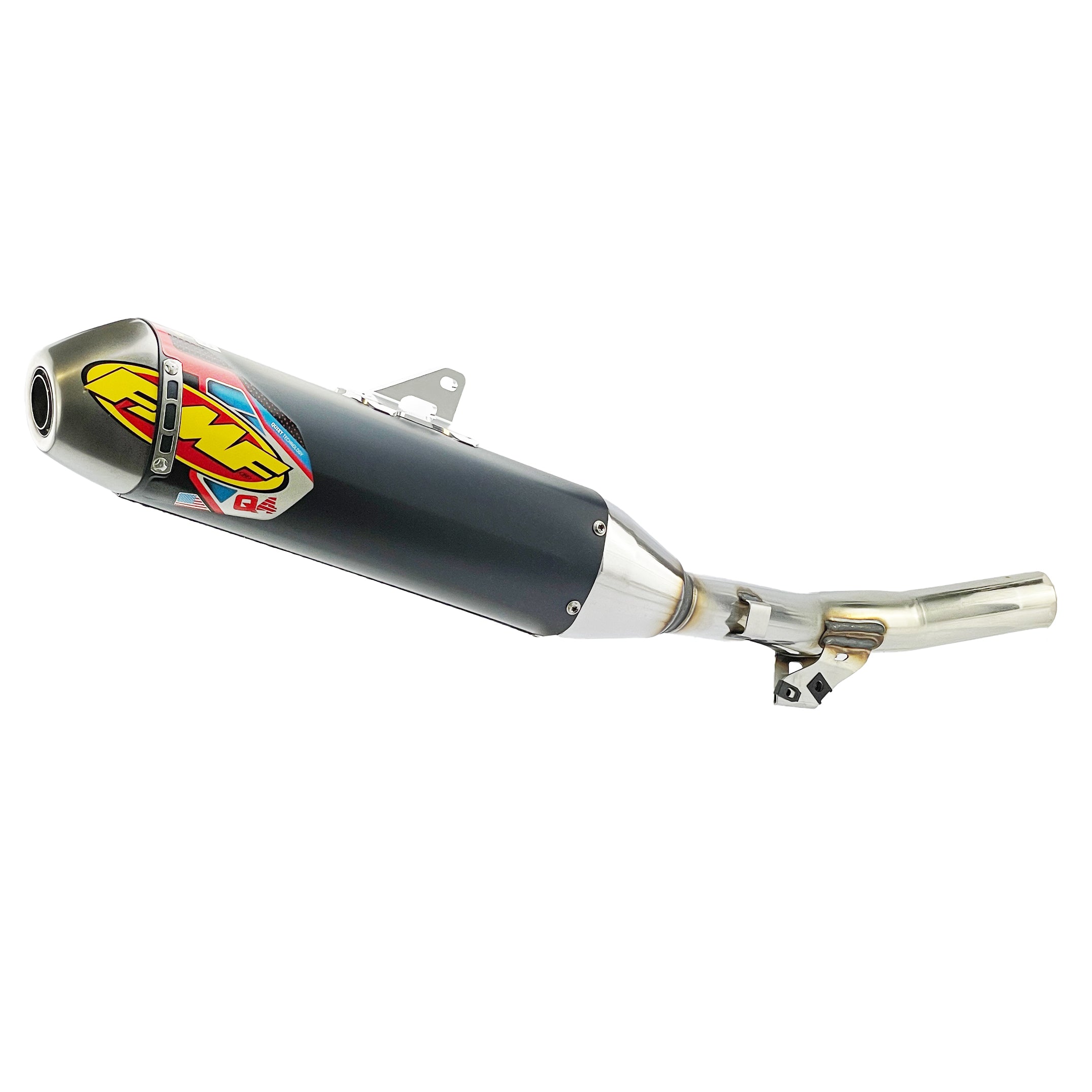 FMF Exhausts Q4 Hex Exhaust Silencer 14-19 Yamaha WR YZ 250 F FX - Fmf 044426