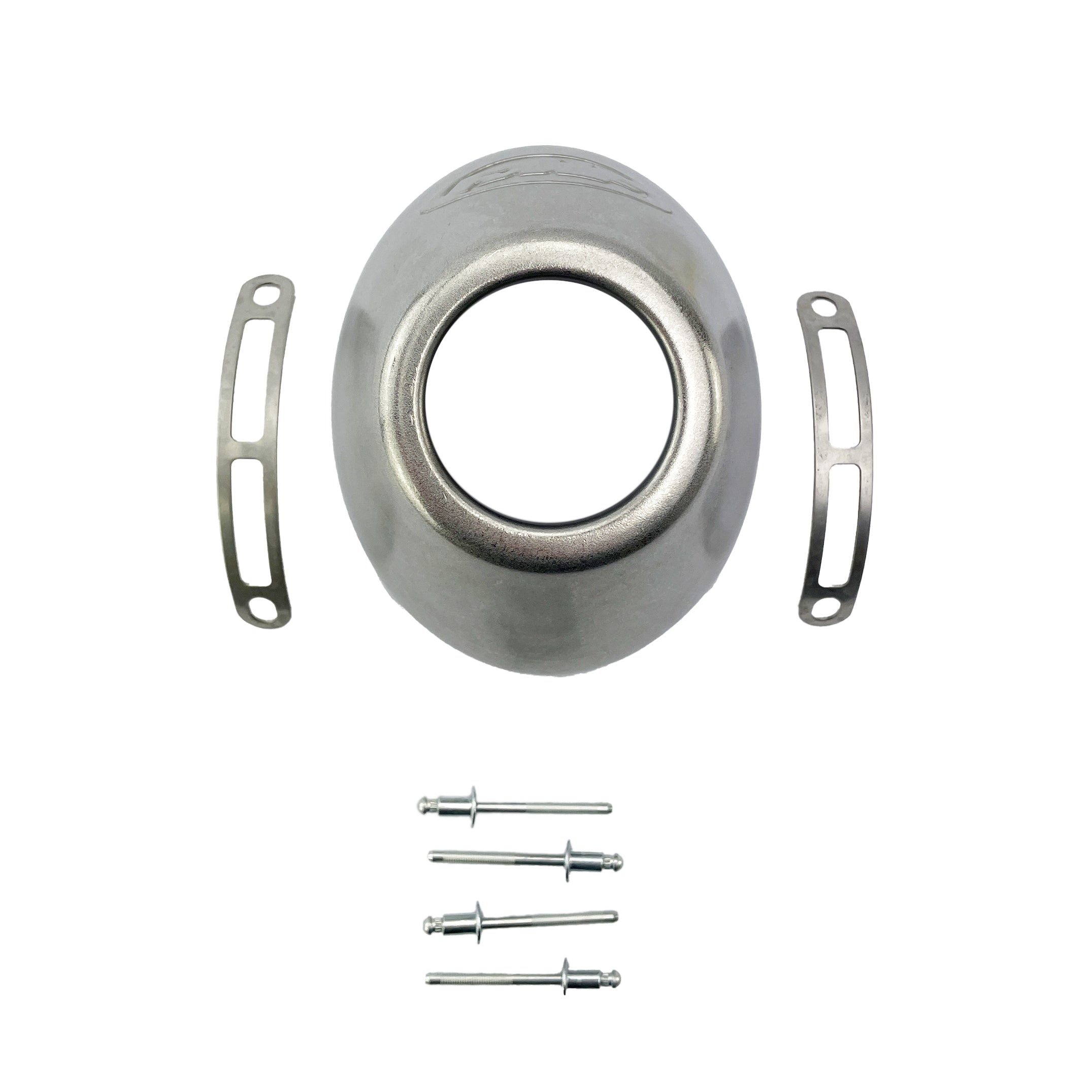 FMF Exhausts P-core 4 Q4 Ti Exhaust End Cap Stainless Slash Cut - Fmf 040635