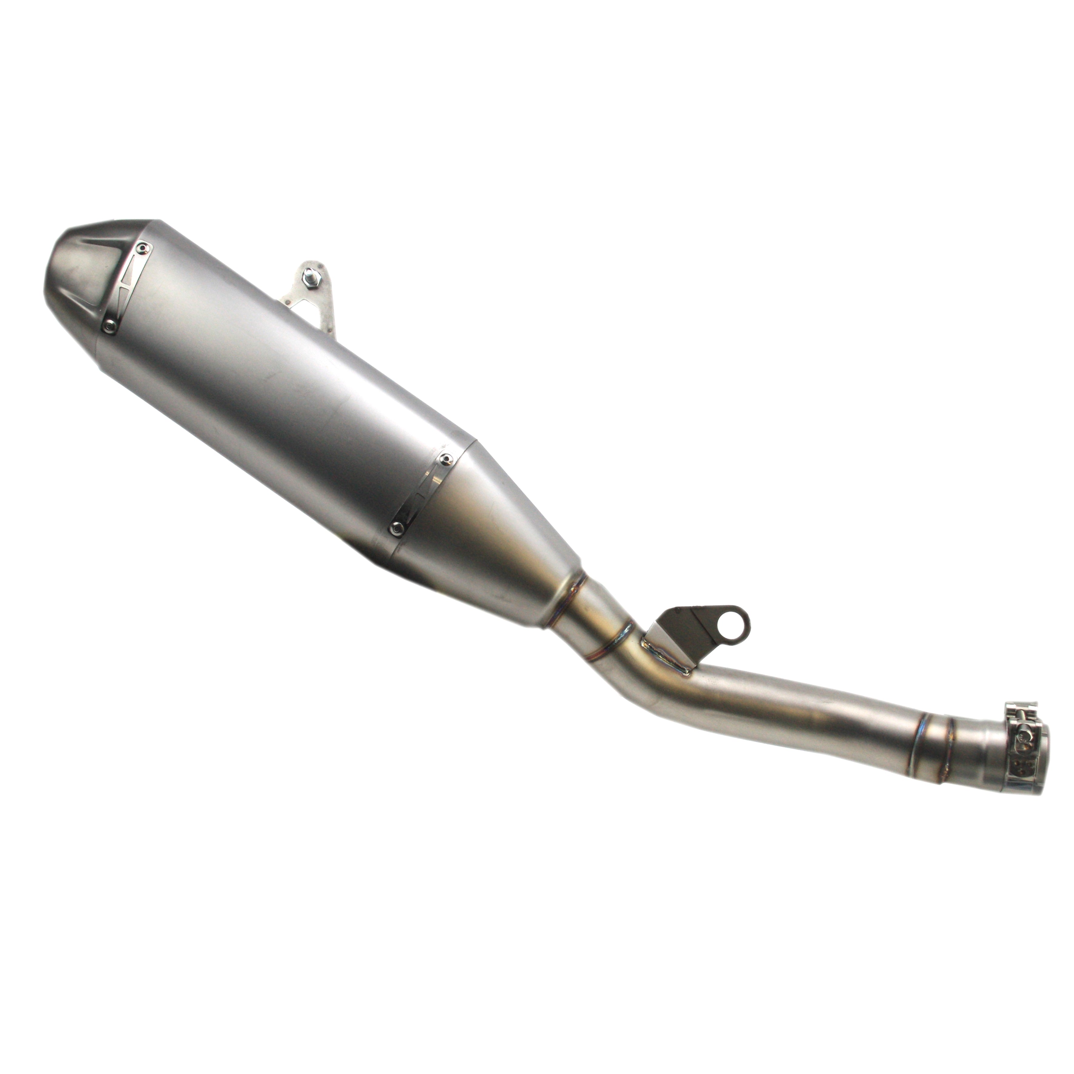 Dirt Racing Exhaust Natural Silencer Stainless Steel Yamaha 2019 - 2024 YZF 250