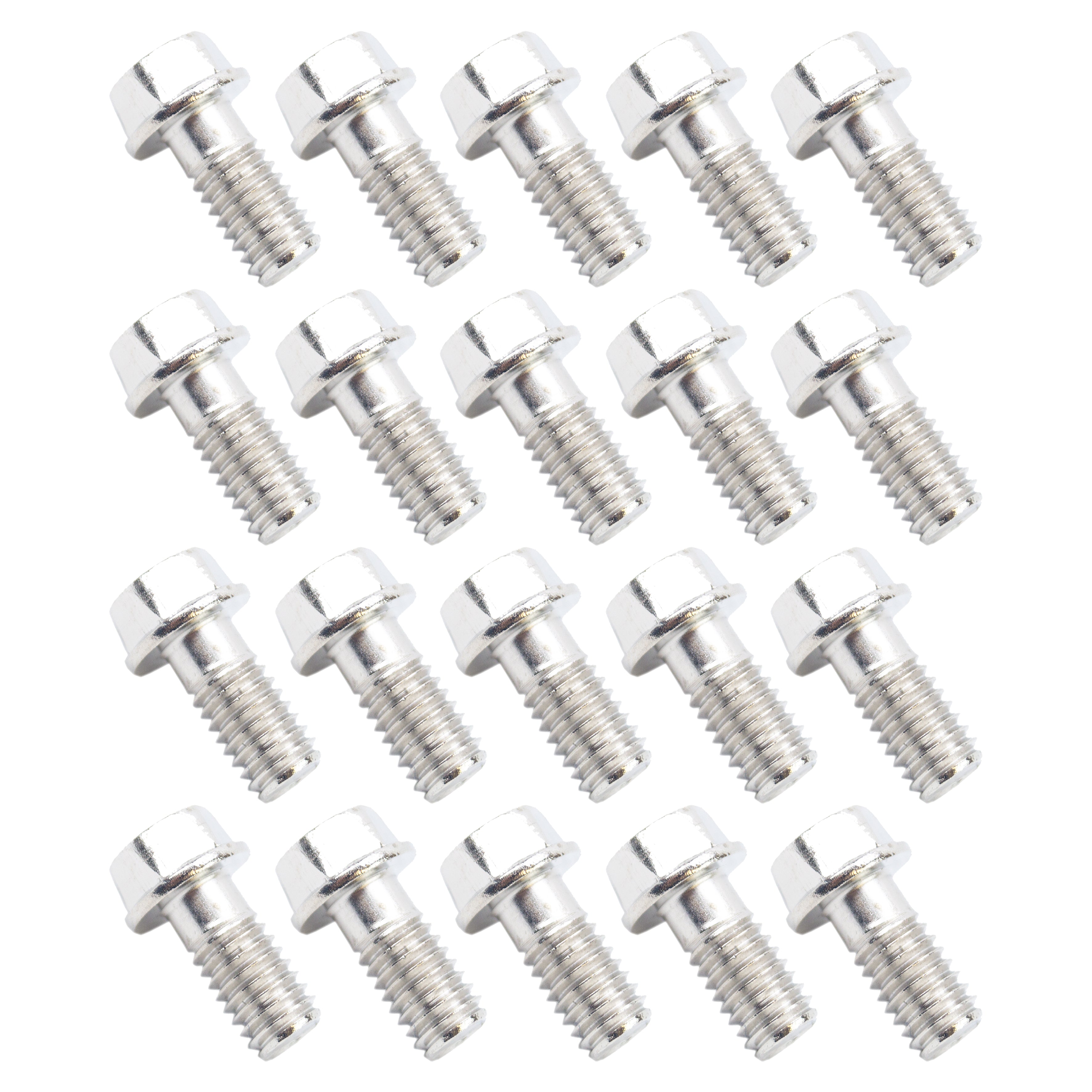 CC Products M6 X 12mm Flange Bolt, Pack of 20, 8mm Hex