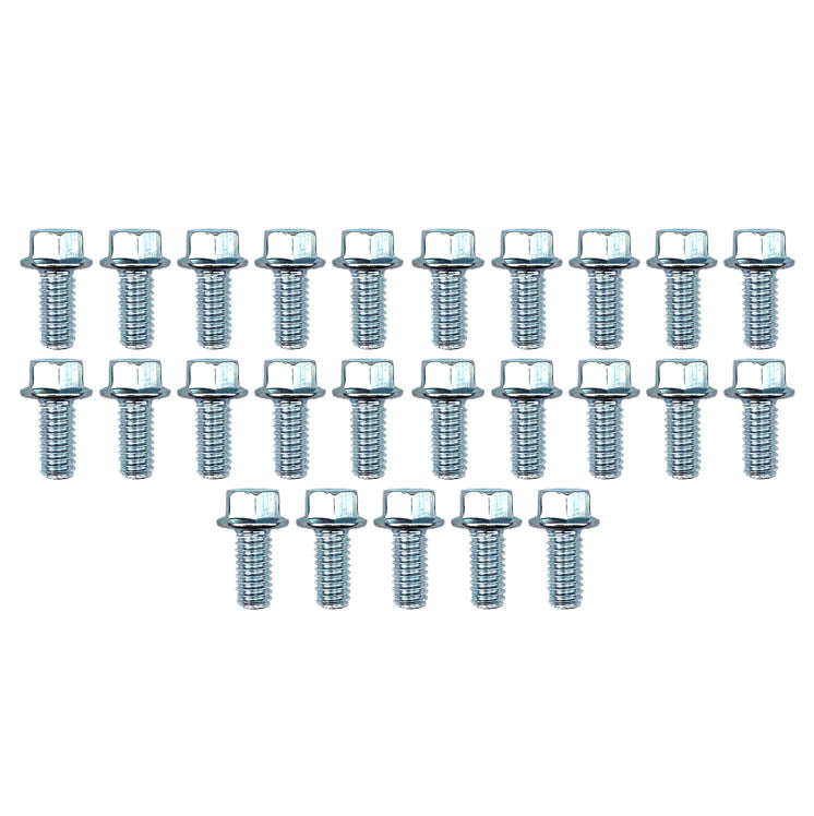 FIR M6 X 12mm Flange Bolt, Pack of 25, 8mm Hex