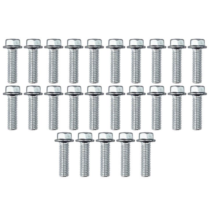 FIR M6 X 20mm Flanged Bolt 8mm Hex Head - Pack of 25