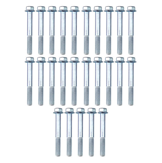 FIR M6 X 35mm Flange Bolt, Pack of 25, 8mm Hex