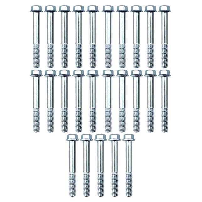 FIR M6 X 45mm Flange Bolt, Pack of 25, 8mm Hex