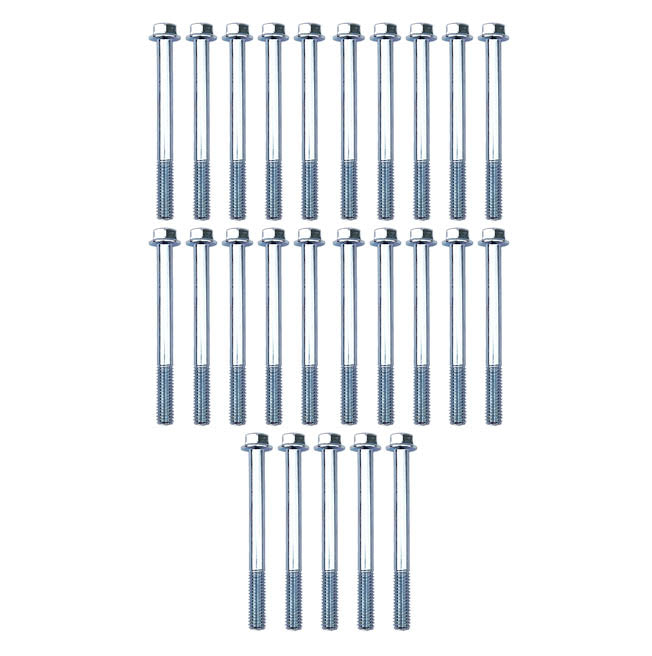 FIR M6 X 60mm Flange Bolt, Pack of 25, 8mm Hex