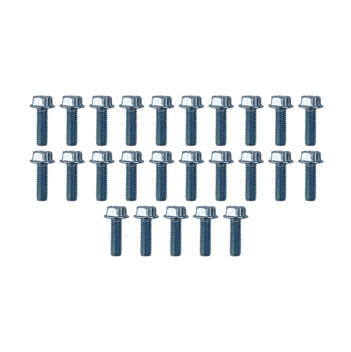 FIR M6 X 20mm Flange Bolt, Pack of 25, 10mm Hex