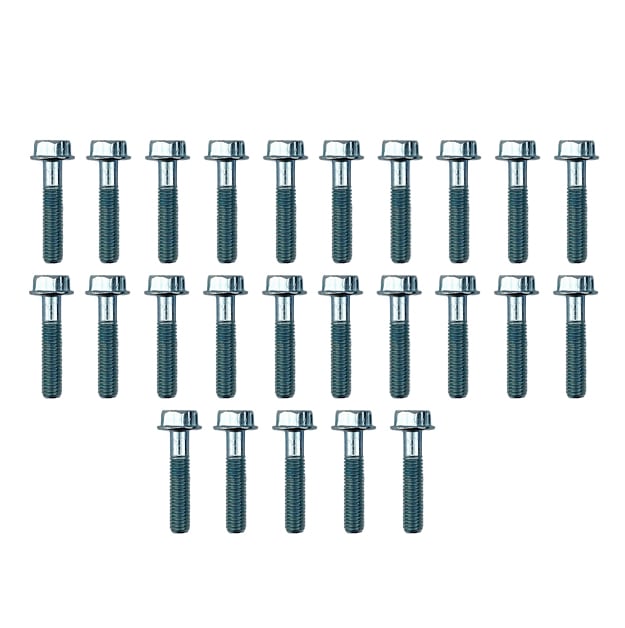 FIR M6 X 30mm Flange Bolt, Pack of 25, 10mm Hex