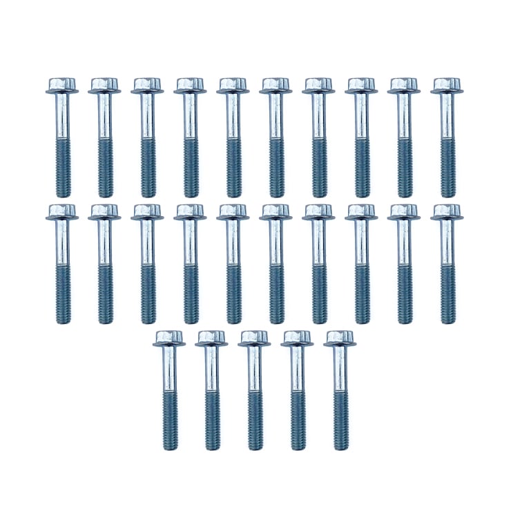 FIR M6 X 40mm Flange Bolt, Pack of 25, 10mm Hex