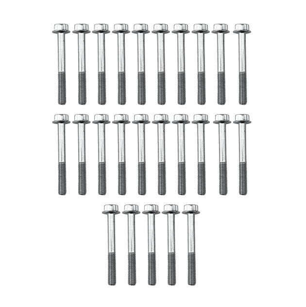 FIR M6 X 50mm Flange Bolt, Pack of 25, 10mm Hex