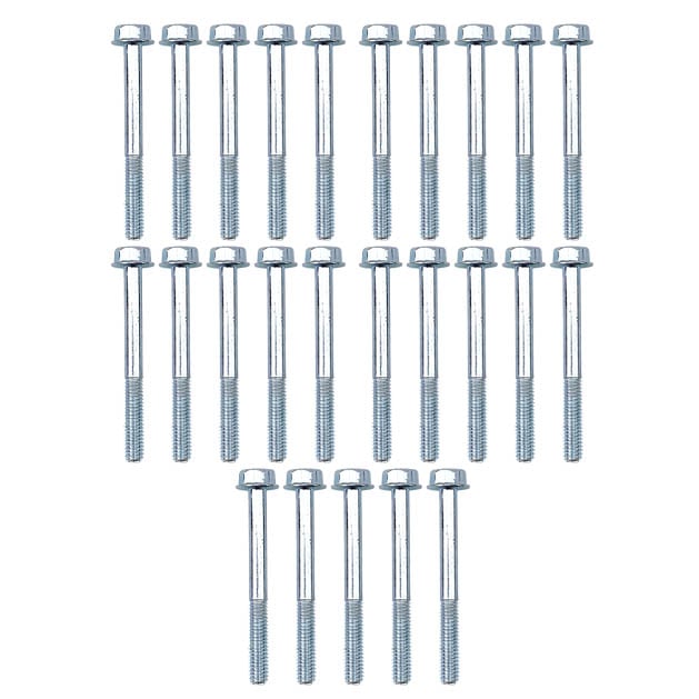 FIR M6 X 55mm Flange Bolt, Pack of 25, 10mm Hex