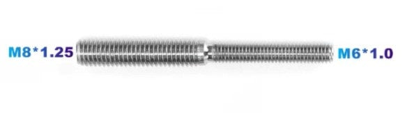 Dirt Racing 5pcs Step Studs M6 to M8 Stainless Steel 304