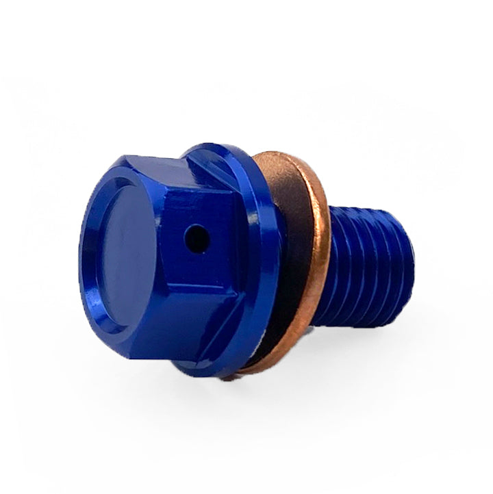 FIR Magnetic Oil Drain Plug M10x1.25, YZ 125 250 YZF 250 450 Wrf, Blue