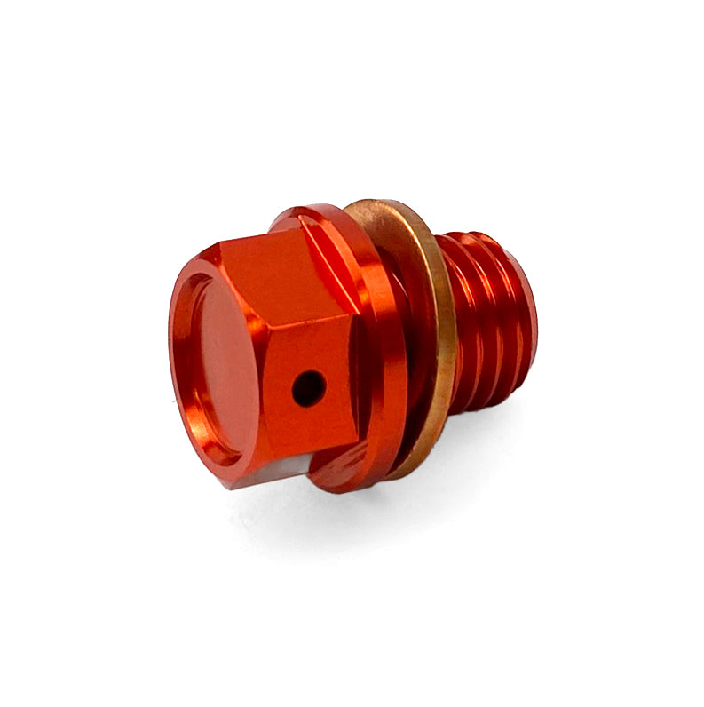FIR Magnetic Oil Drain Plug M12x1.50, Orange