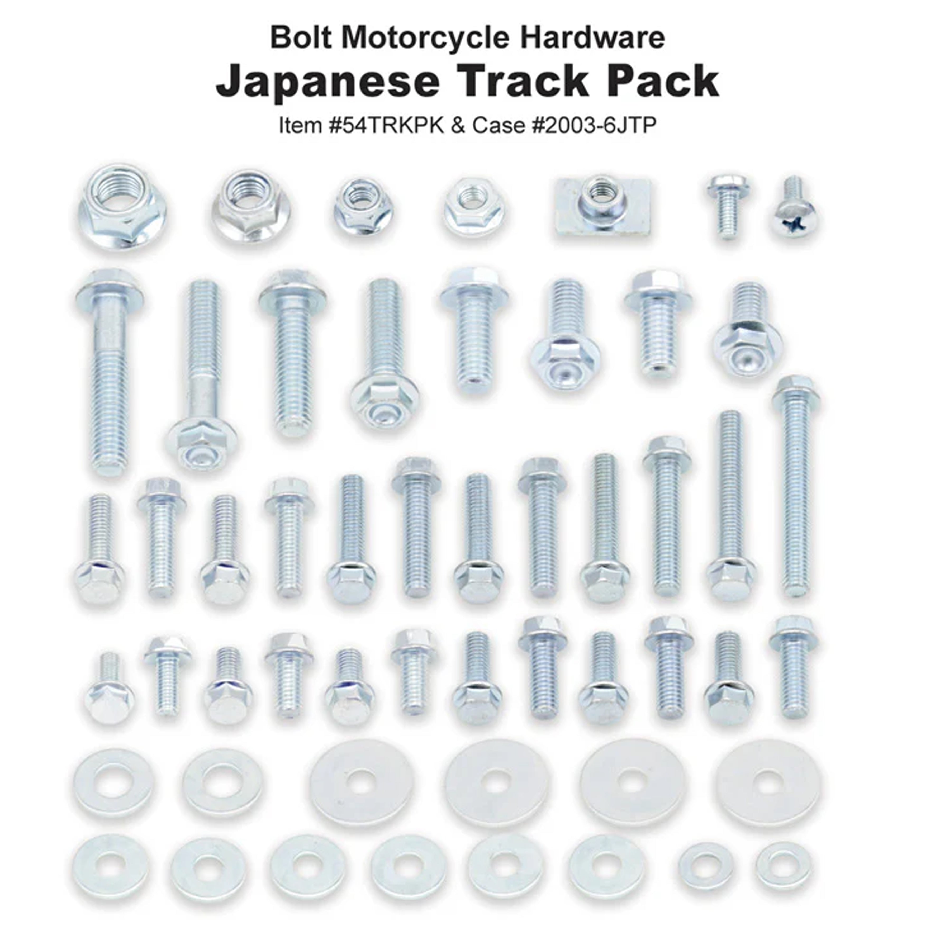 Bolt Bolt Japanese Track Pack, Motorcycle Hardware 54trkpk, Bm200318tp
