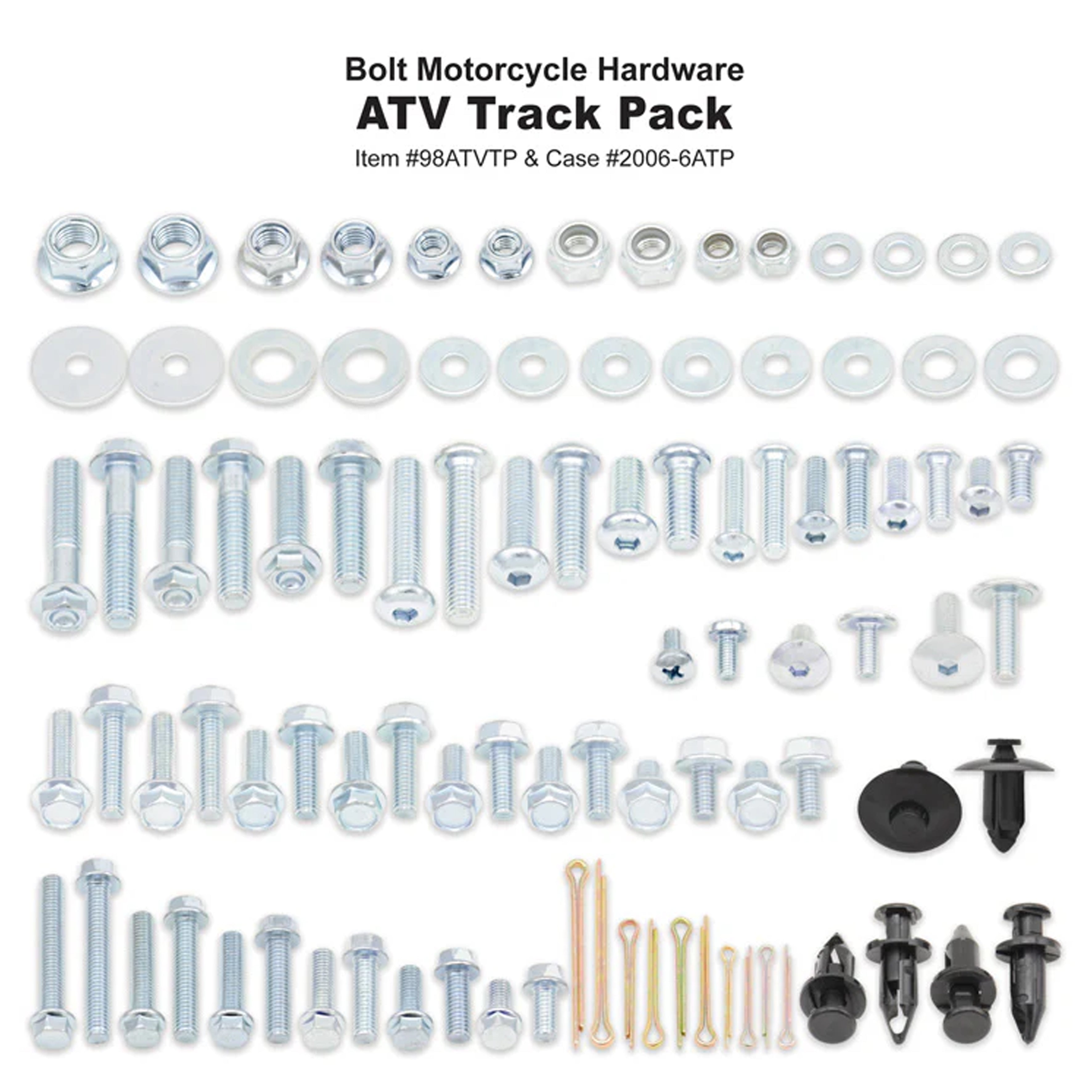 Bolt Bolt Japanese ATV Track Pack., Motorcycle Hardware 98atvtp
