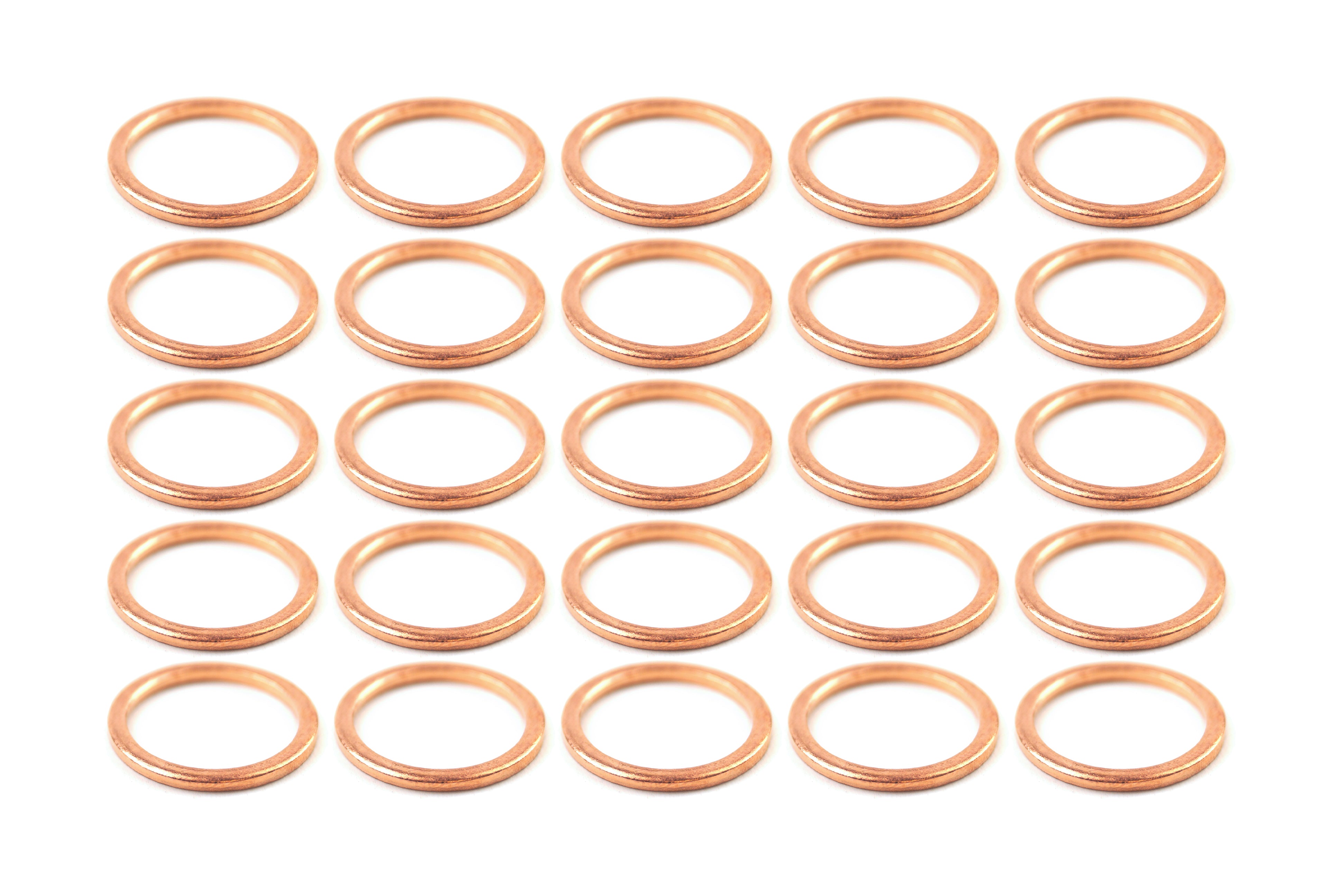 FIR Copper Washer M16 Pk of 25, Size ID16 X OD20 X W1.50mm
