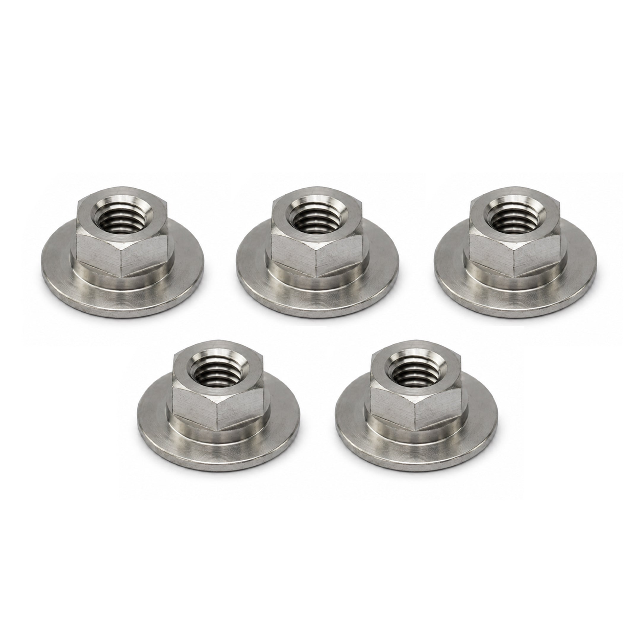 FIR Titanium GR5 Honda Big Flange Nut M6X1.00 Od 18mm 90302-187-000 90302187000 Pack of 5