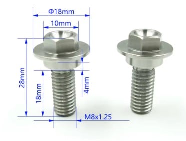 FIR Seat Bolt Stainless Steel Cushion Screws Honda 10-13 CRF250R 09-12 CRF450R 90104-men-a30