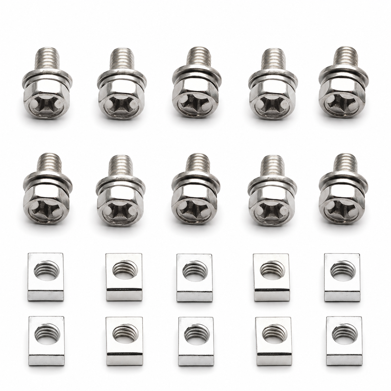 Dirt Racing 10 Set Battery Terminal Square Nut & Bolt Screws M6X12mm 4AH 5AH 6AH 7AH Universal