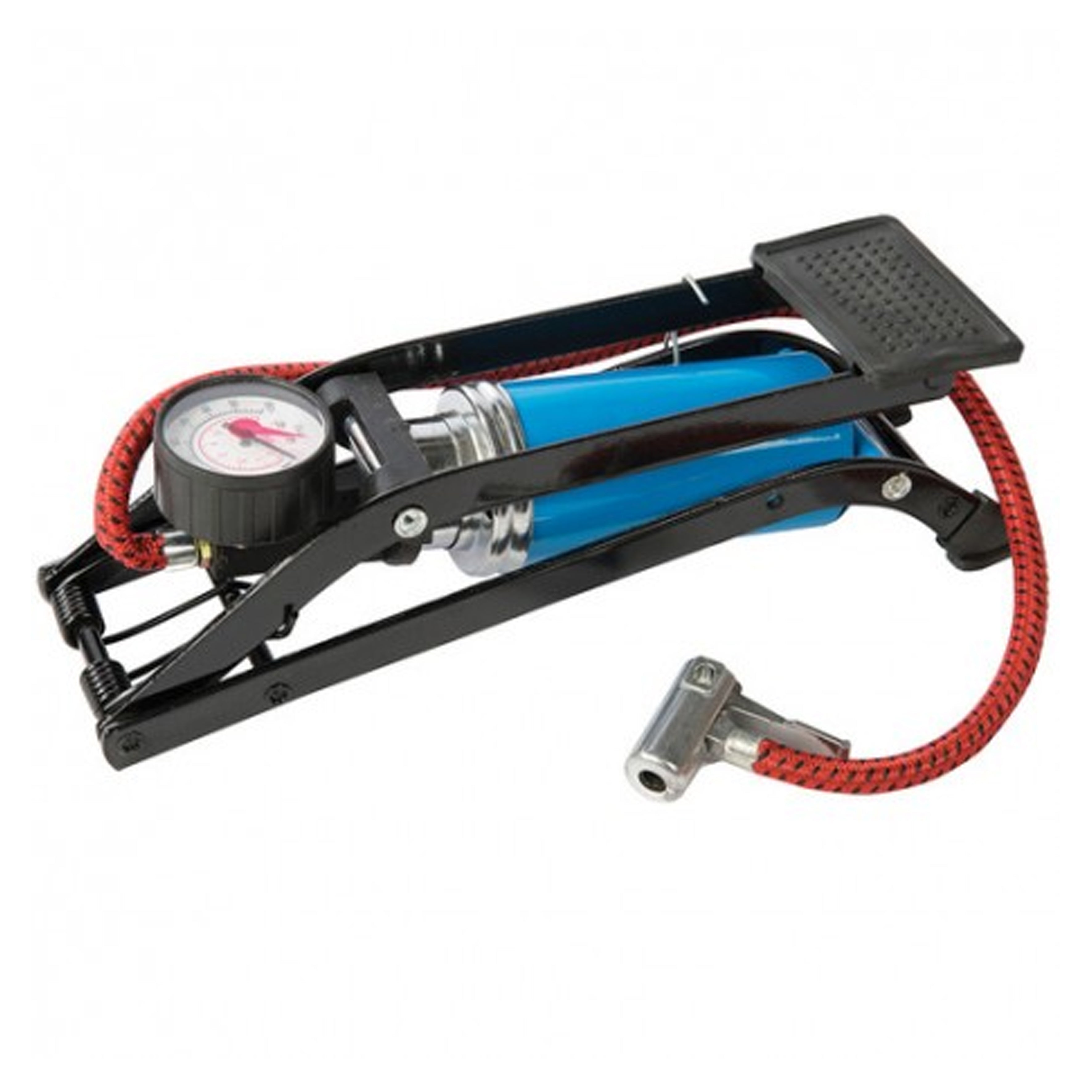 Toolstream Foot Pump with Gauge H/d, Heavy Duty.