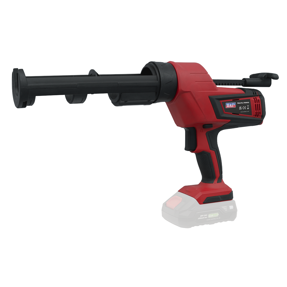 SEALEY 20v Caulking Silicone Sealer Gun, Tool Only Needs SV20 Lithium Battery