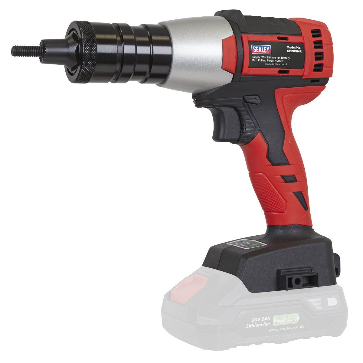 SEALEY 20v Rivnut Gun Riveter, Tool Only Needs SV20 Lithium Battery