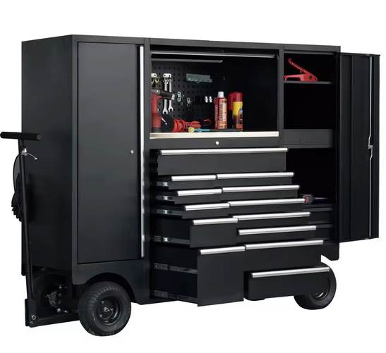 FIR  85" Black 13 Draw Utility All Terrain Heavy Duty Tool Box Chest