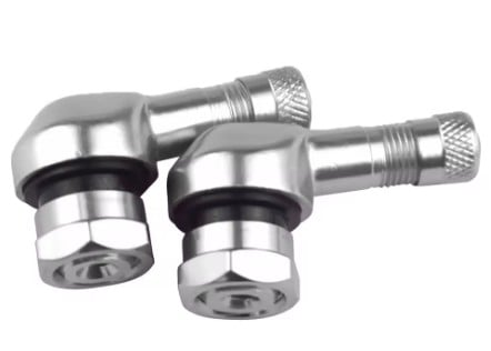 FIR  Tire Valve Stem Pair Universal 90 Degree Aluminum CNC 10.1mm 7.8mm Motorbike Scooter Bike