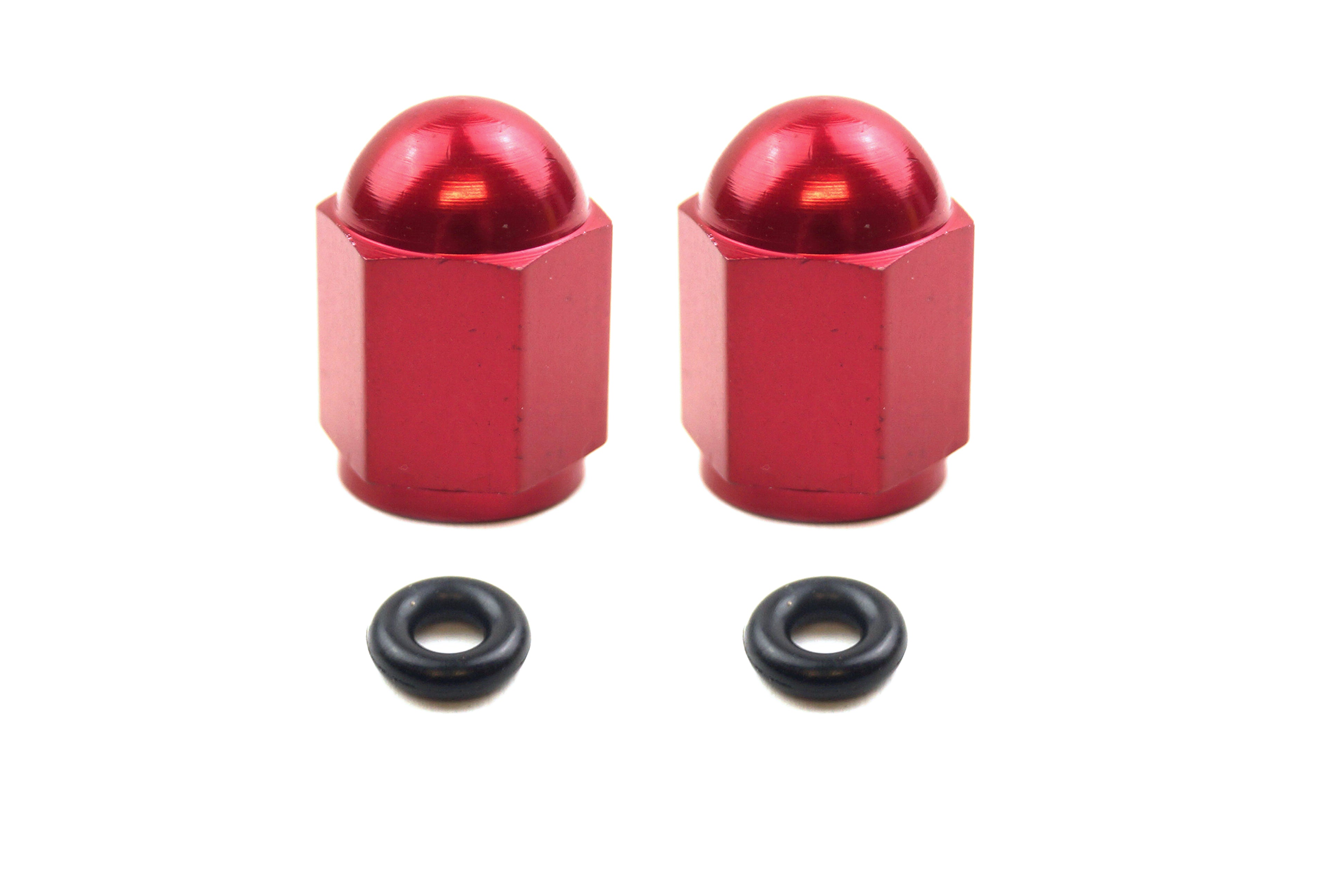 FIR Alloy Valve Cap Set Red