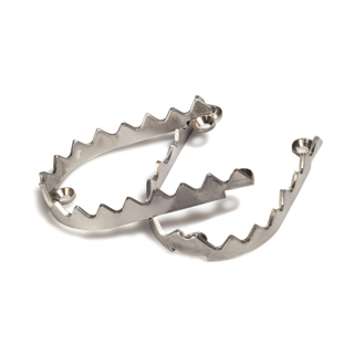 RFX Pro 2 Footrest Replacement Sharkteeth S Blue