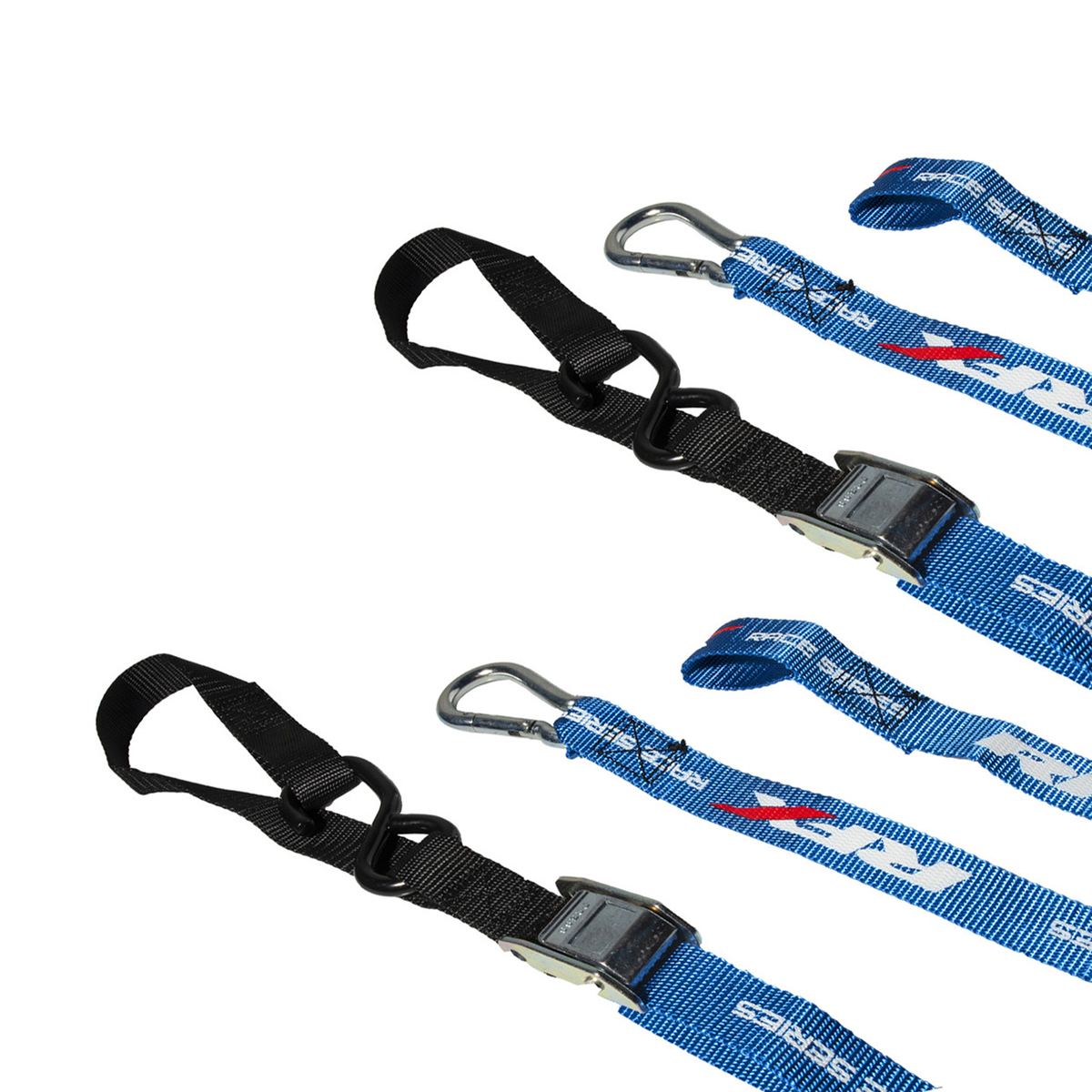 RFX Race Tie Downs with extra loop and carabiner clip