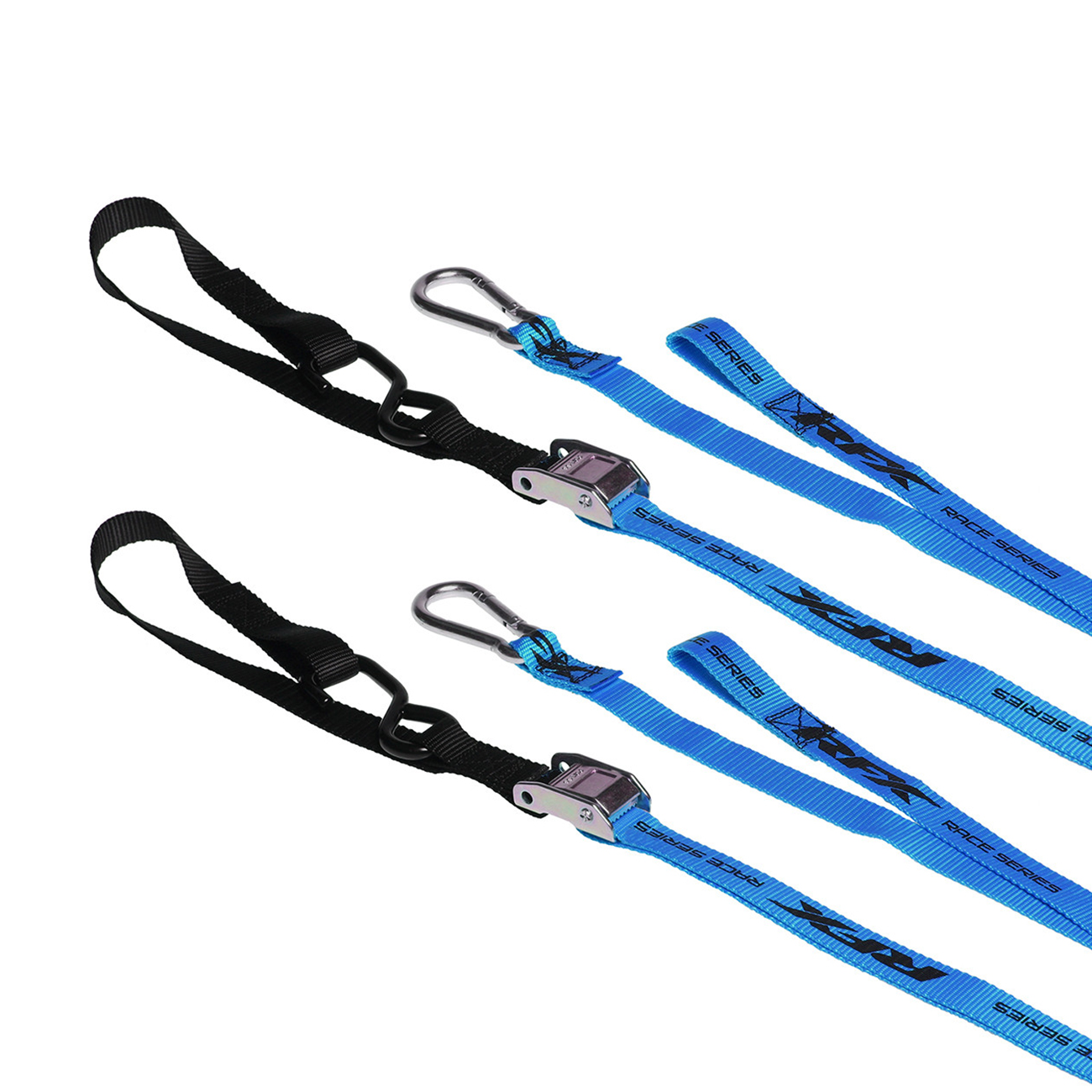 RFX Race Tie Downs with extra loop and carabiner clip