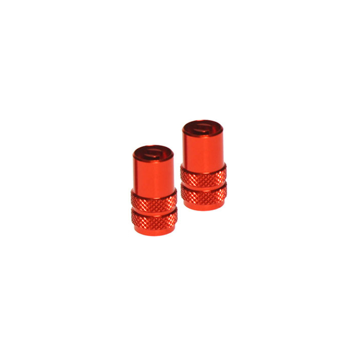 RFX Sport Valve Caps with Valve Key (2 pcs) ORANGE