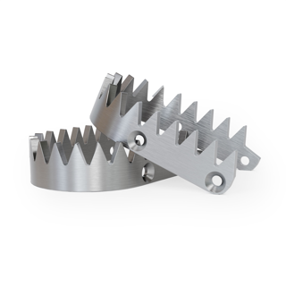 RFX Pro Footrest Titanium Replacement Plate & Screws