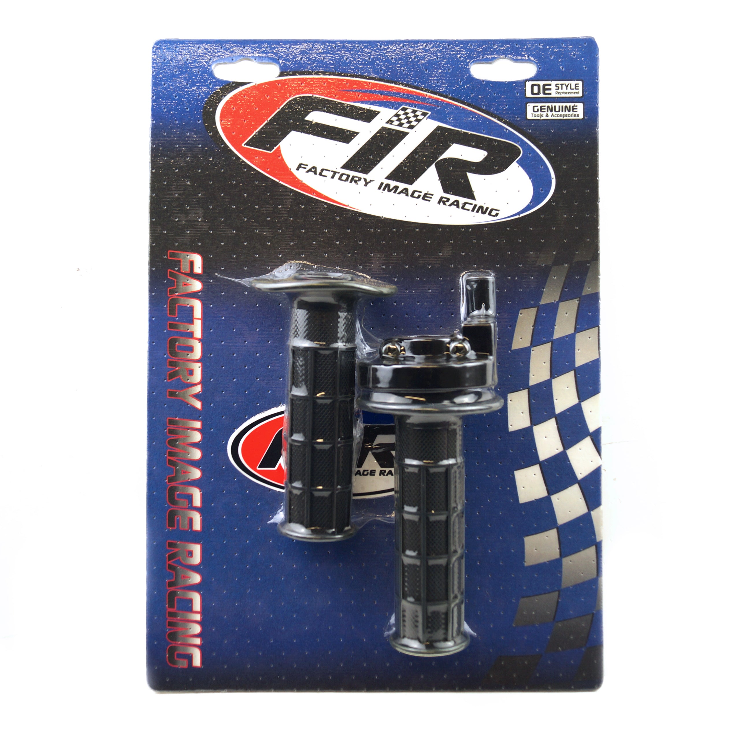 FIR Throttle Twistgrip Assy & Grips., Throttle Clamp Racing Alloy